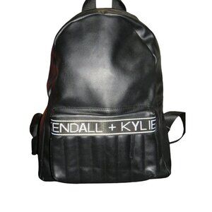Kendall & Kylie Emily Black 100% Vegan Leather Backpack with 13" Laptop Pocket
